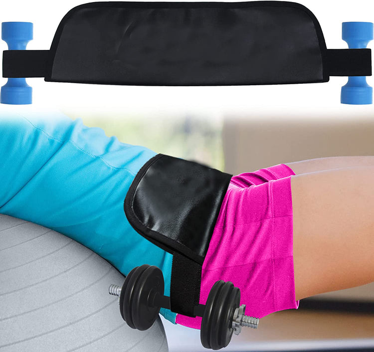 a person with weights on their back