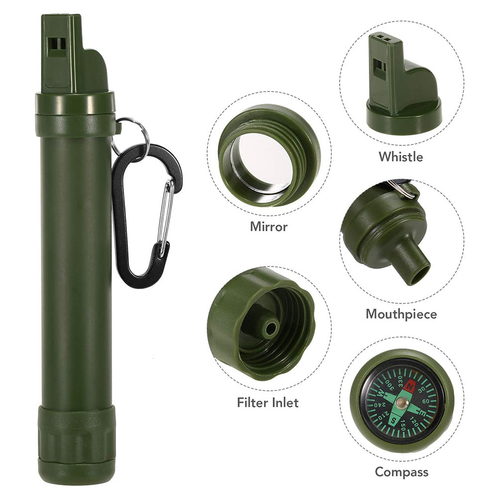 a green plastic tube with different sizes and words