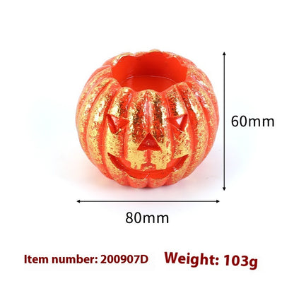 Halloween Pumpkin Candle Holder Creative Decorative Candlestick