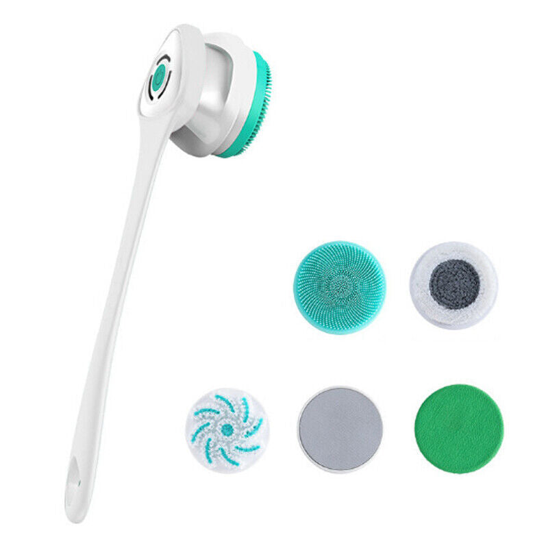 a white and blue face brush