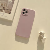Frosted Liquid-Silicone Phone Case for Compatible iPhone Models