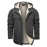 Men Cotton Jacket Winter Thick Warm Parkas Male Plus Velvet Casual Hooded Coat