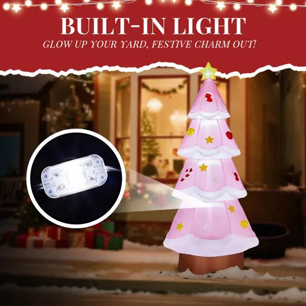 a christmas tree with lights