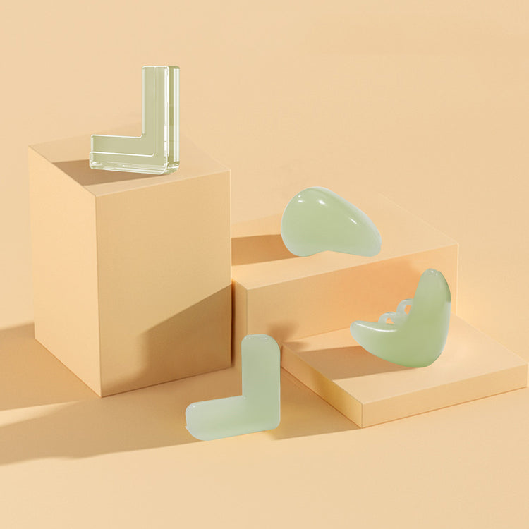 a group of objects on a podium