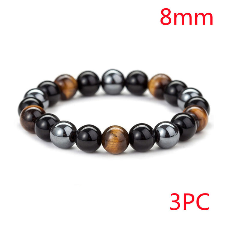 a bracelet with different colors of beads