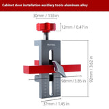 Aluminum Cabinet Door Installation Aid