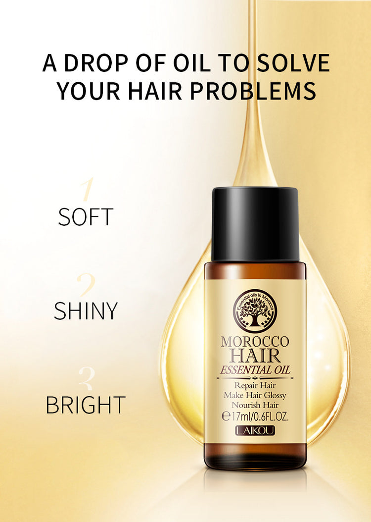 a bottle of hair oil