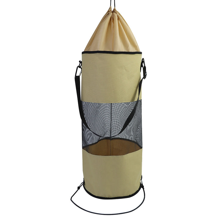 a bag with a mesh bag attached to it