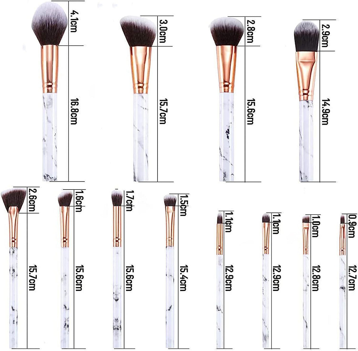 a different types of makeup brushes
