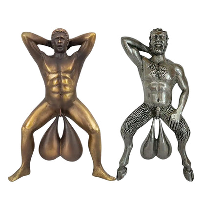 Muscle Man Resin Pendant Funny Doorbell Door Knocker Ornament
