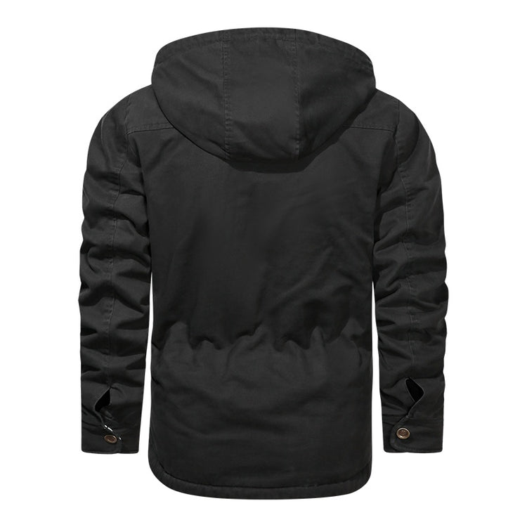 a black jacket with a hood