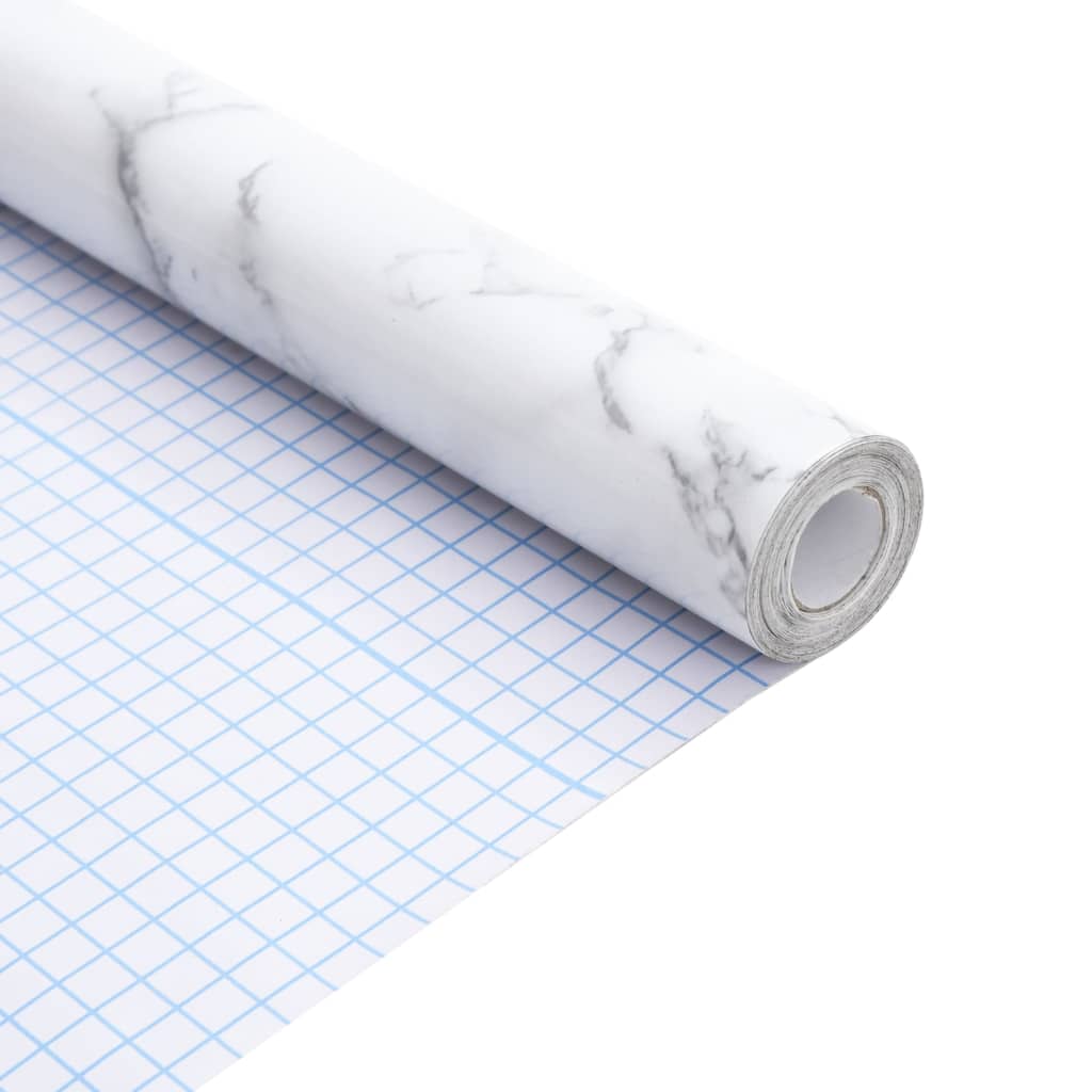 Self-Adhesive Furniture Foil Marble White PVC   Self-Adhesive Furniture Foil