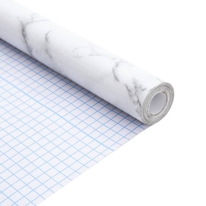 Self-Adhesive Furniture Foil Marble White PVC   Self-Adhesive Furniture Foil