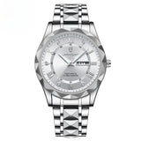 Men's Luminous Quartz Watch with Dual Calendar