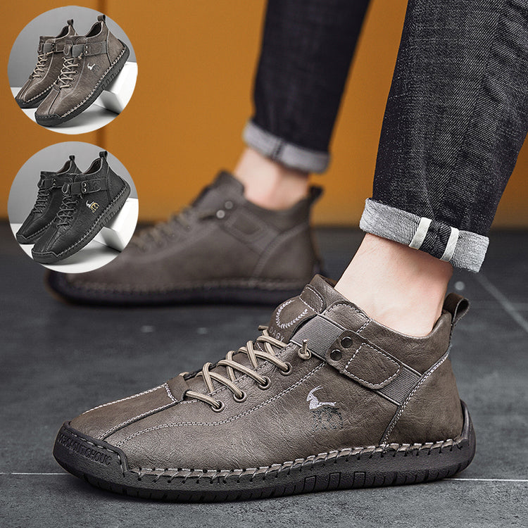 a person's feet wearing shoes