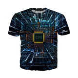 3D Digital Print Graphic Men's Short-Sleeve T-Shirt