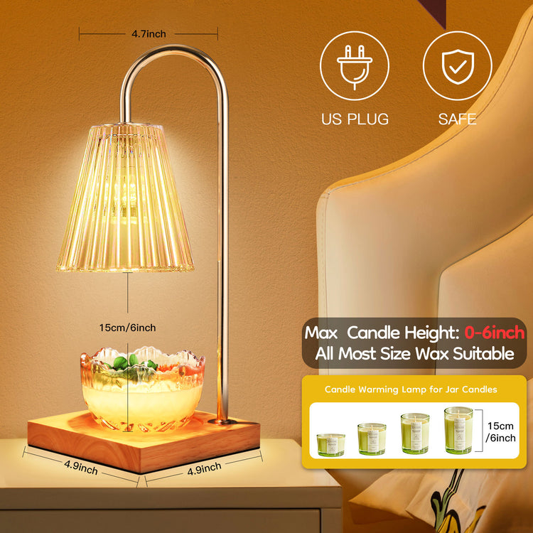 a lamp on a table