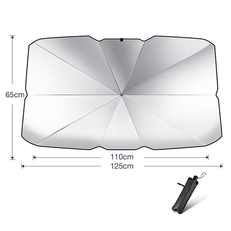 a diagram of a car sun shade