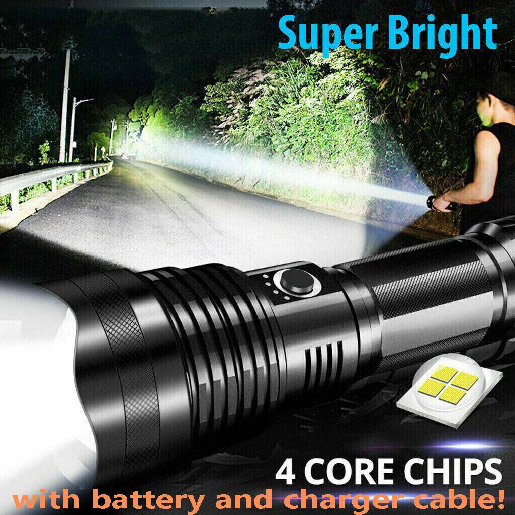 a flashlight on a road