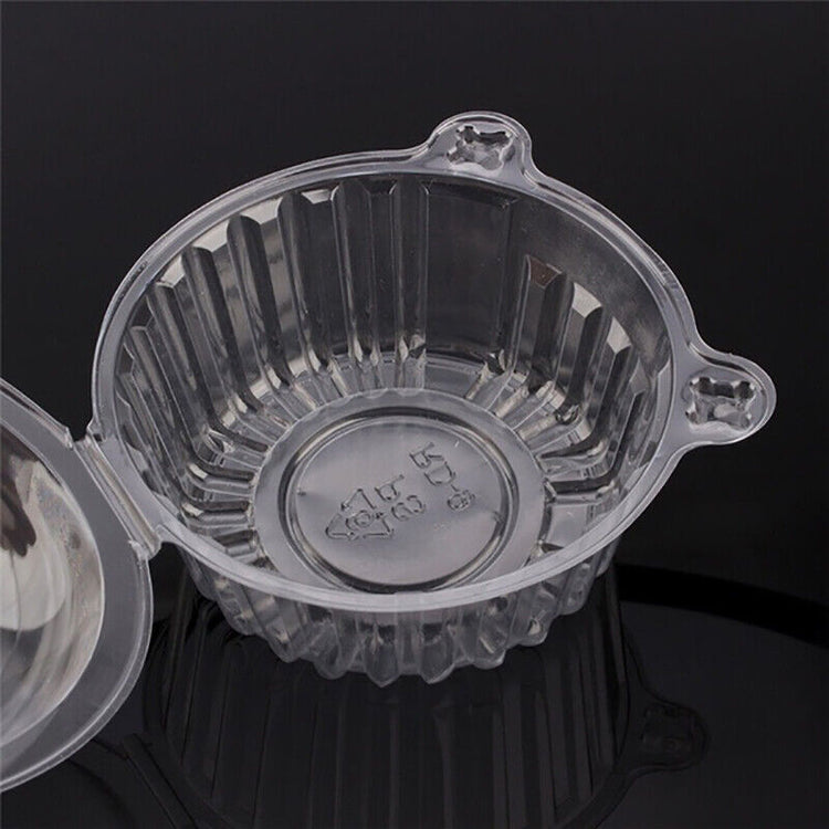 a clear plastic container with a lid