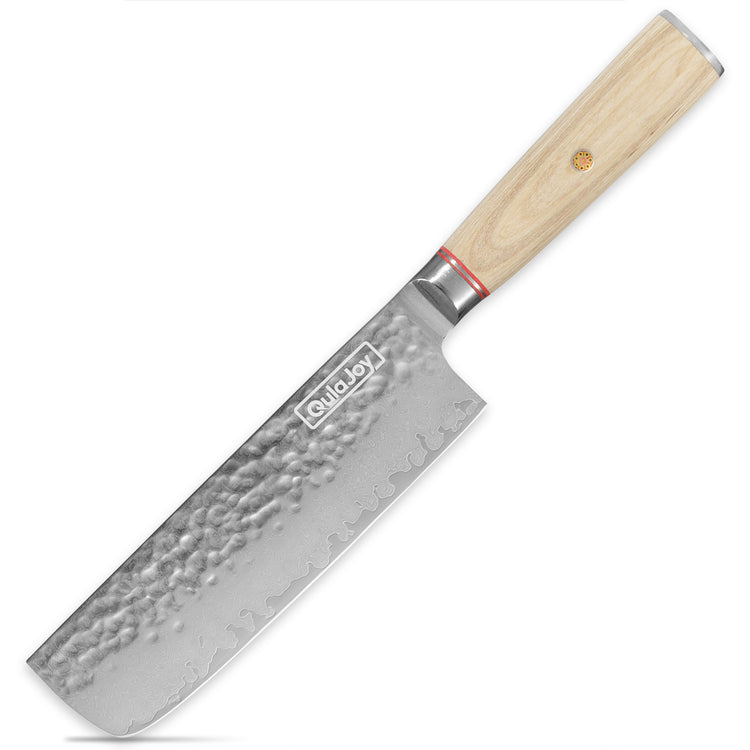 a knife with a wooden handle