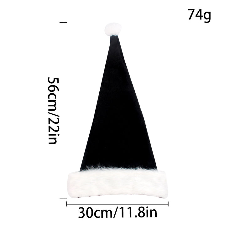a black and white hat with a white trim