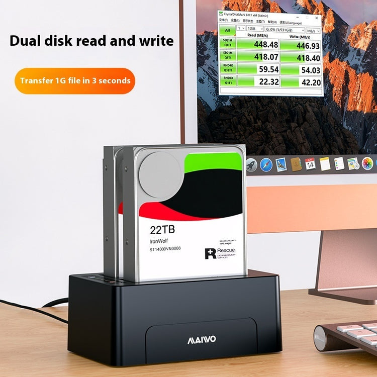 a computer on a desk