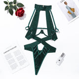 Women's Black Bandage Fitness Jumpsuit