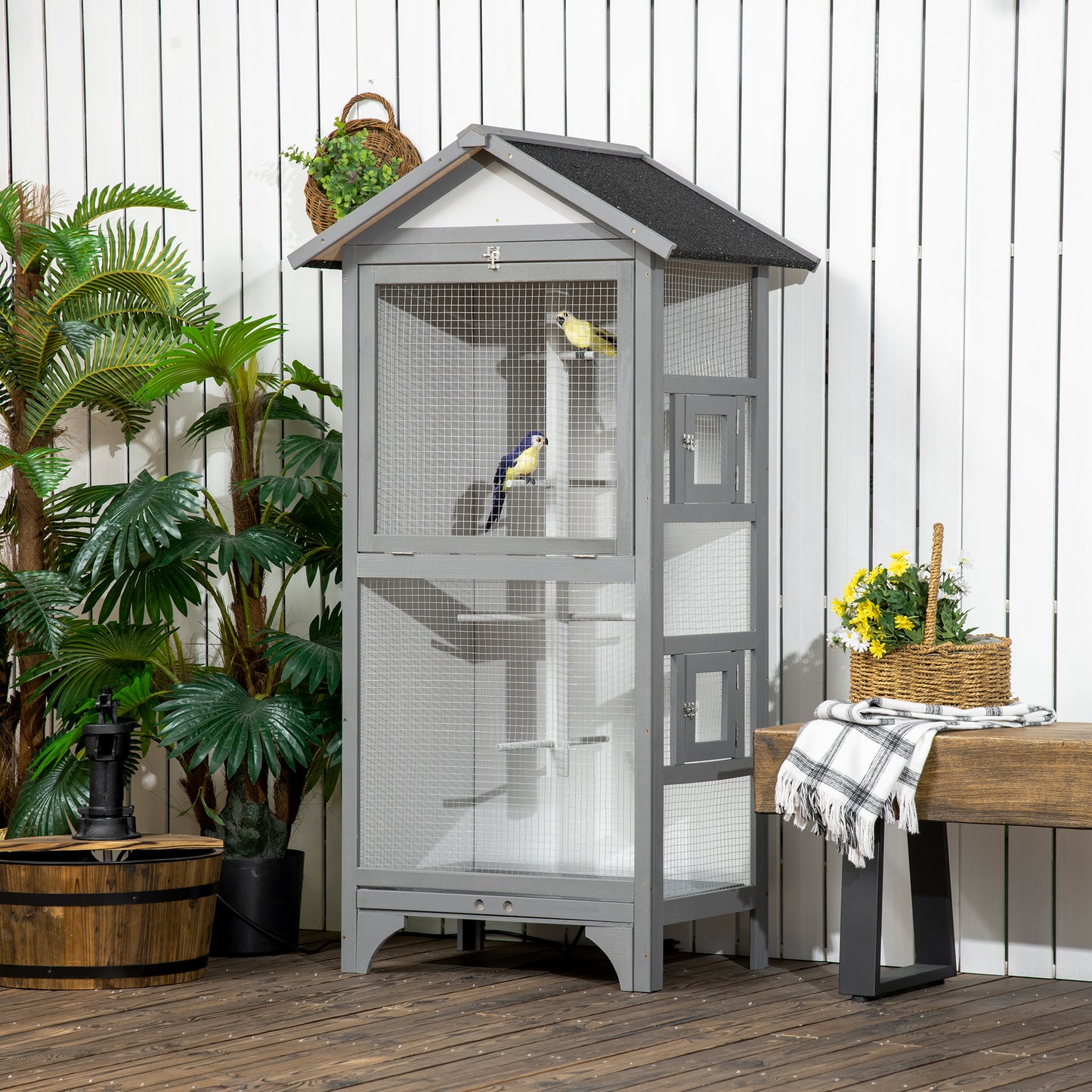 60" Outdoor Bird Cage for Finches