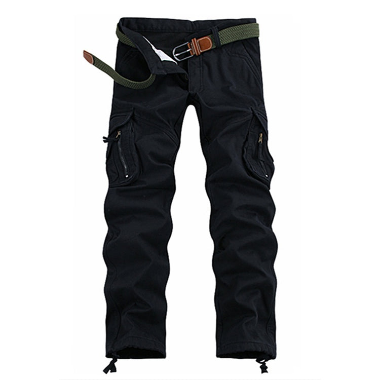 a pair of black pants with a belt