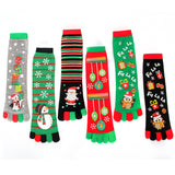 Women's Split-Toe Christmas Socks