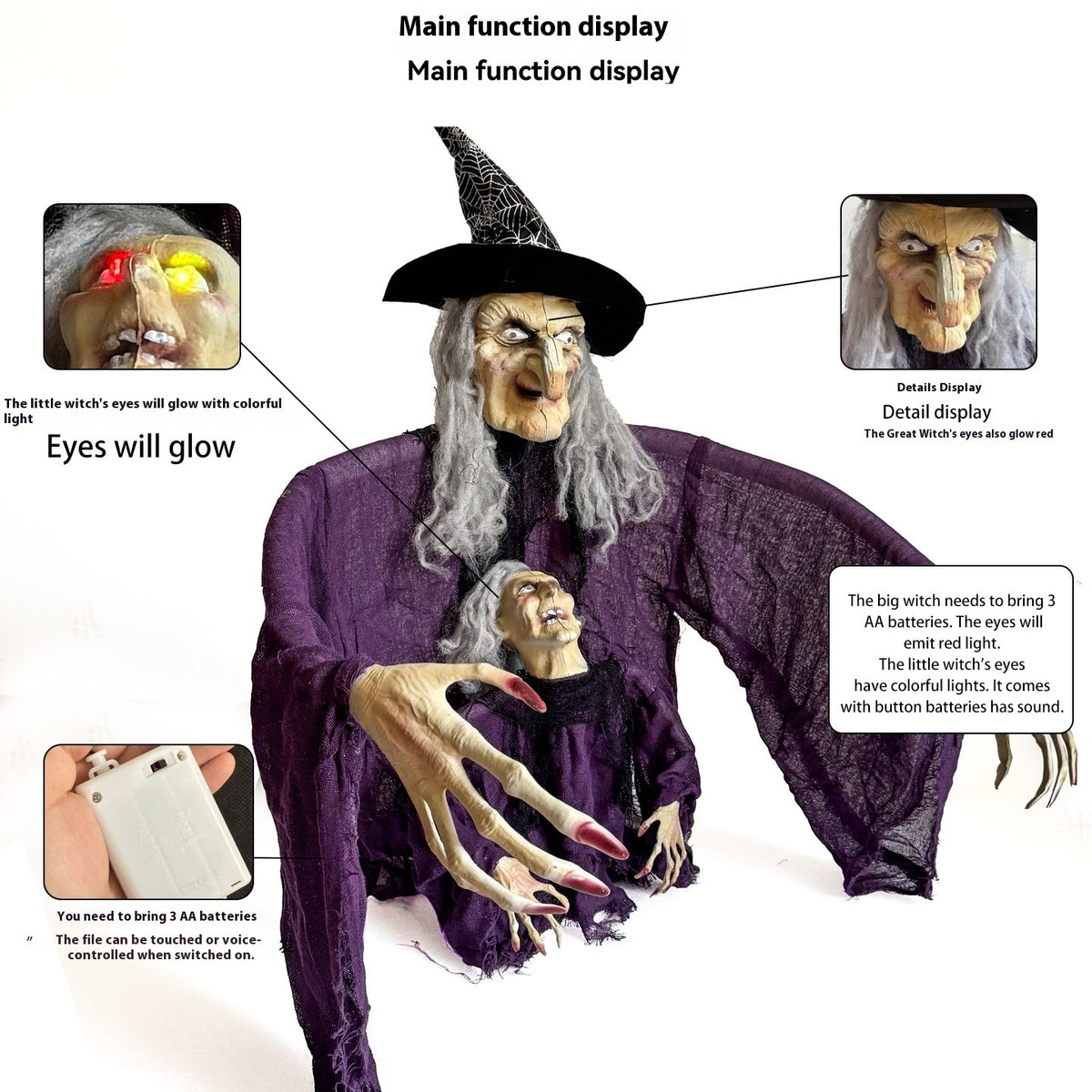 a person doll with a person hat and a person's hand