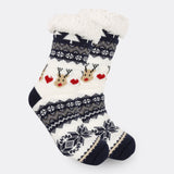 Women's Fleece-Lined Christmas Indoor Socks
