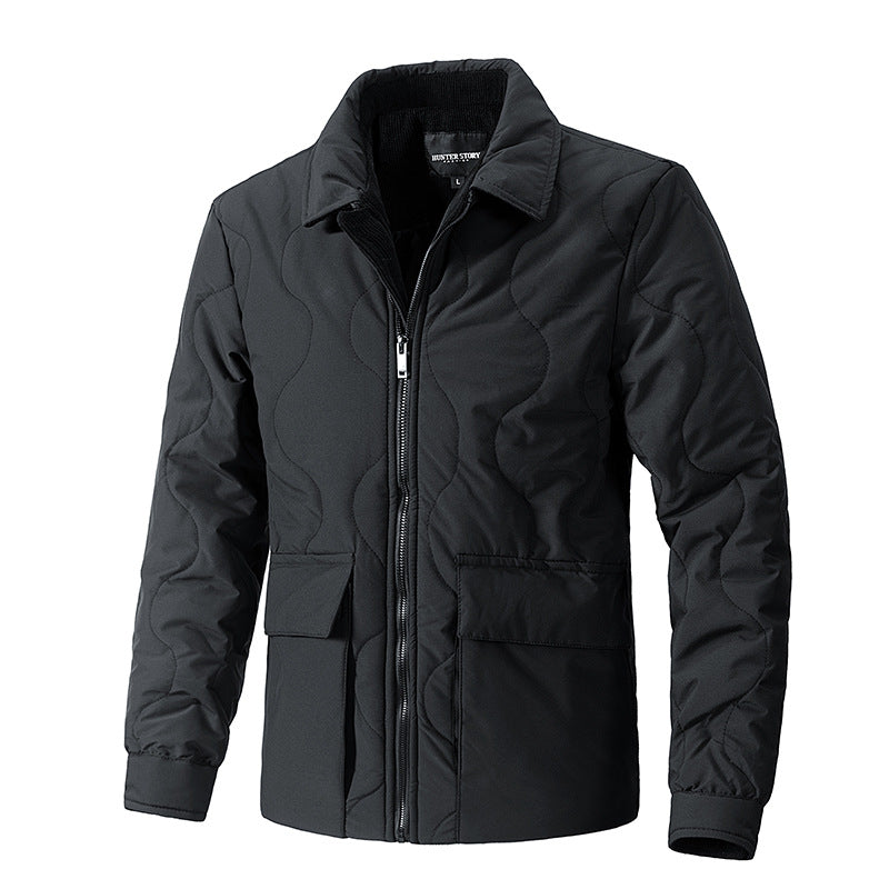 a black jacket with a zipper