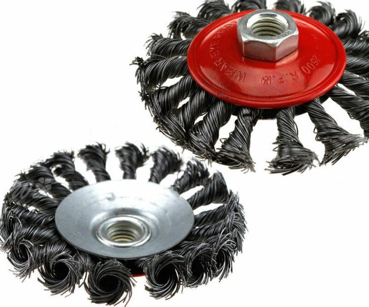 a close up of a metal brush