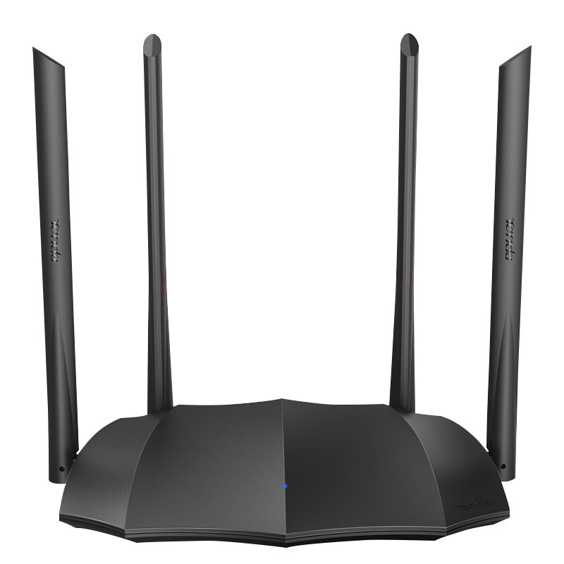 a black router with multiple antennas