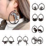 Asymmetric Animal-Shaped Acrylic Dangle Earrings