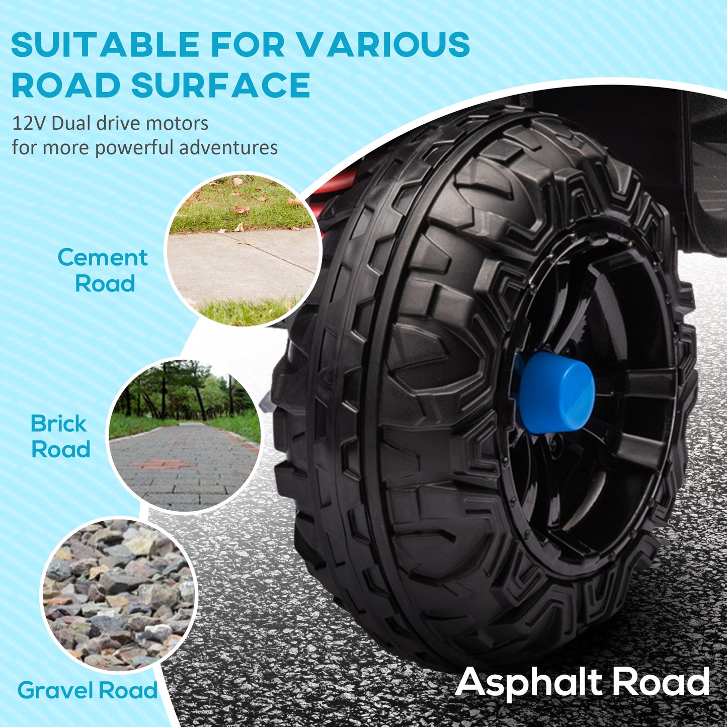 12V Kids ATV with Spring Suspension