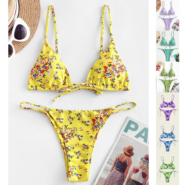a yellow garment with a flower pattern