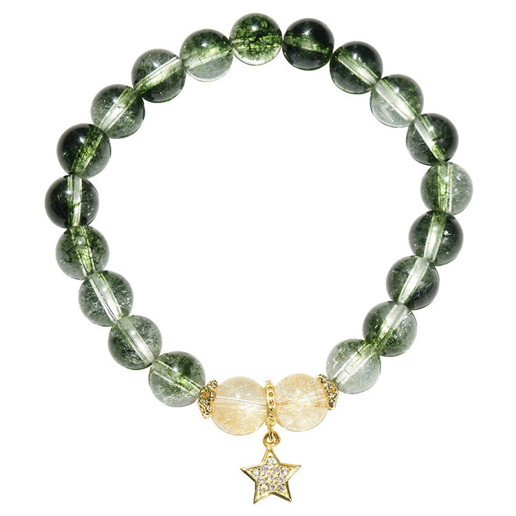 a bracelet with a star pendant