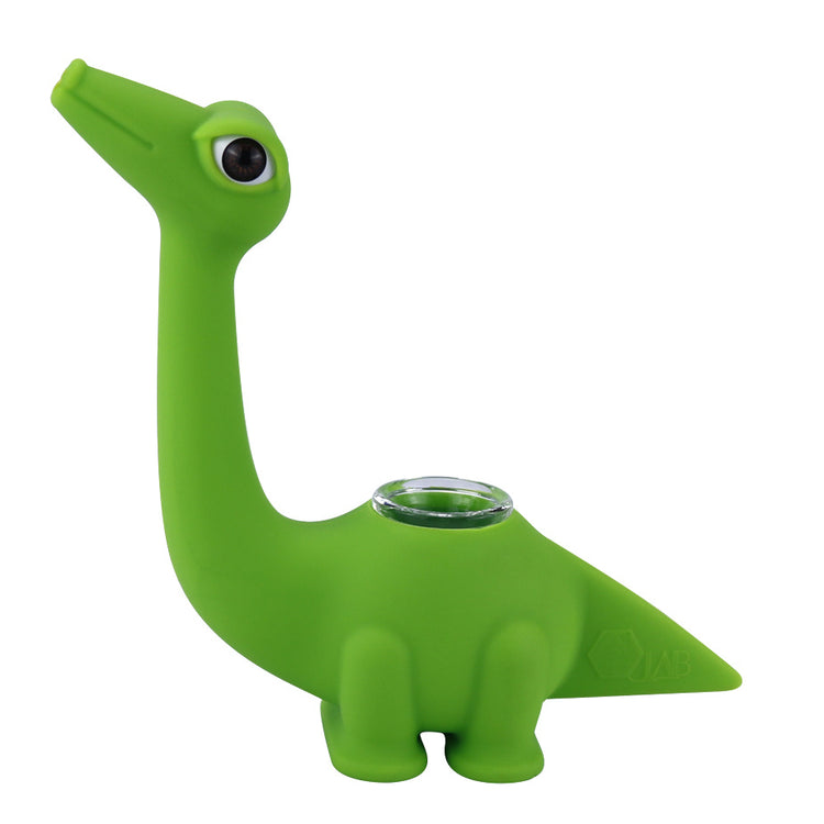 a green dinosaur shaped object