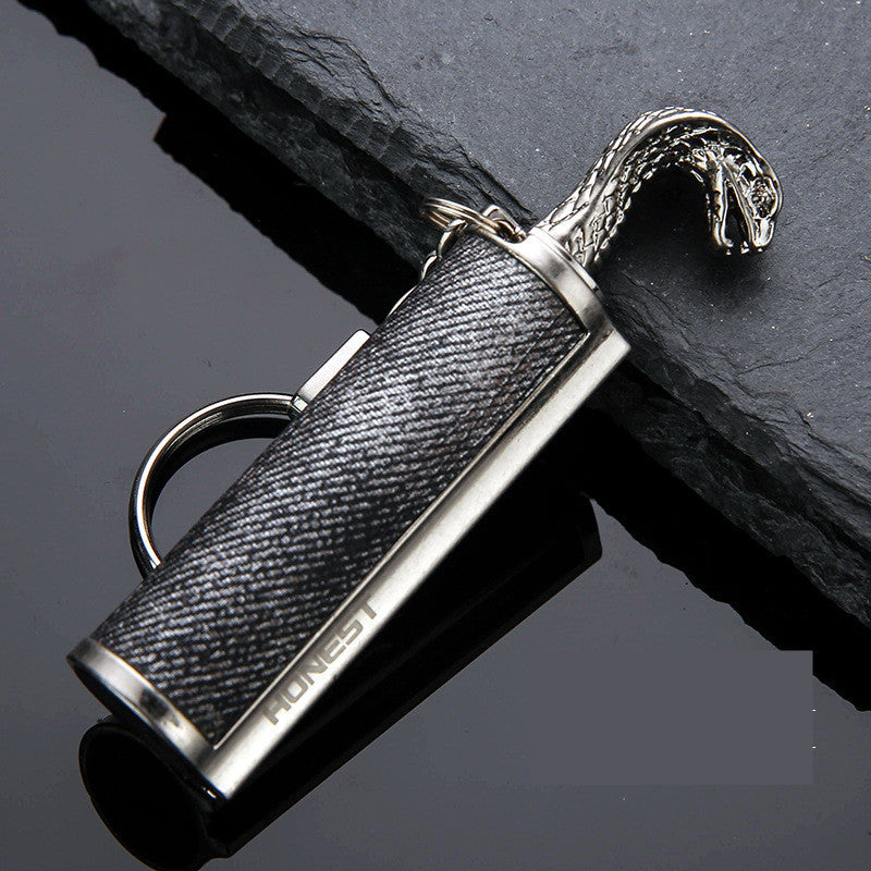 a keychain with a handle