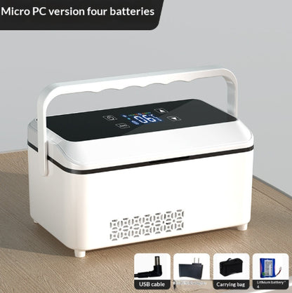 Portable Refrigerator Cool Box Mini Dual-Use CarHome Cooling USB-Powered Compact Fridge