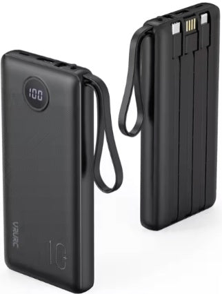 a black rectangular device with a strap