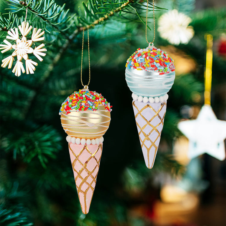 a christmas tree with ornaments