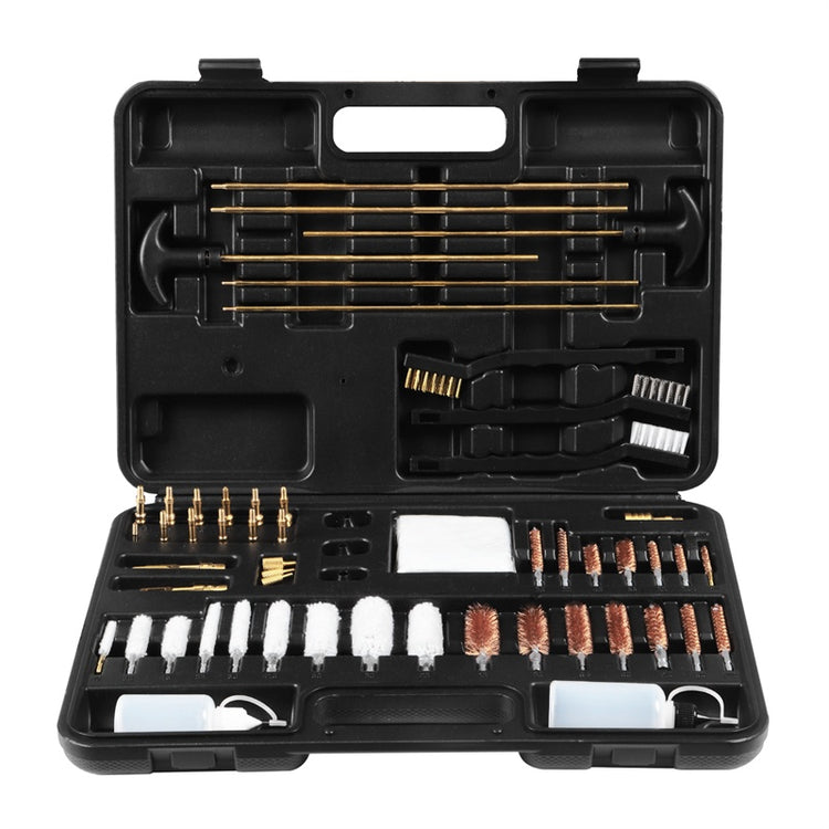 a black case with a set of tools