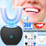 USB-Rechargeable U-Shaped Electric Toothbrush