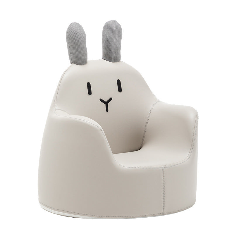 a white chair with a rabbit face