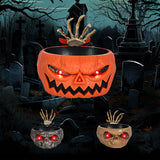 Motion-Activated Halloween Pumpkin Candy Bowl