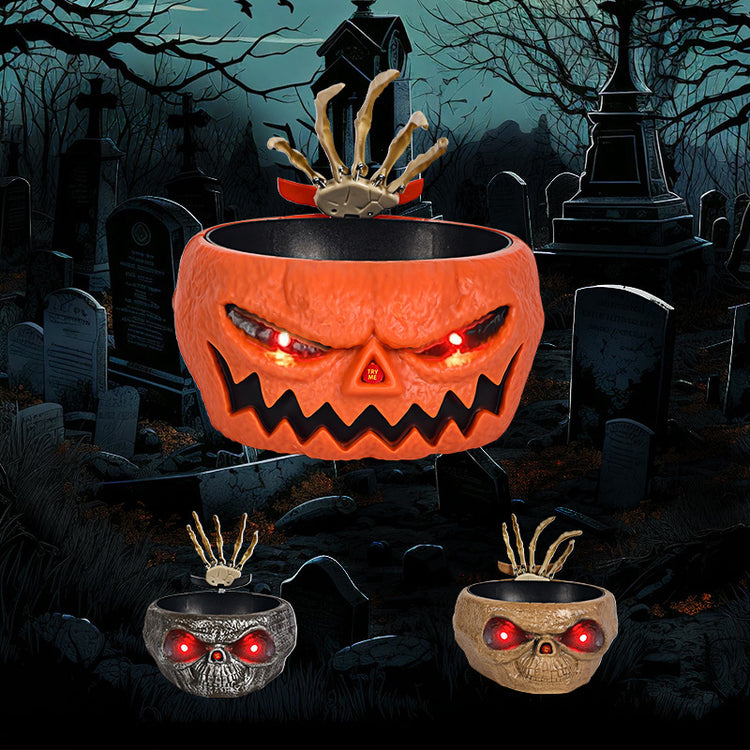 a pumpkin with spiders in it